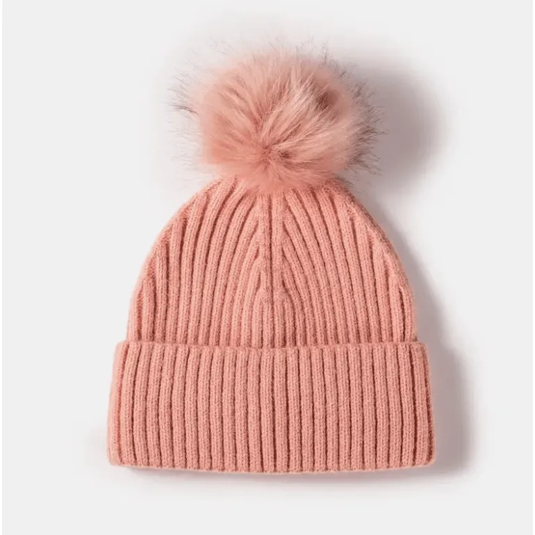 Pom Ribbed Beanie