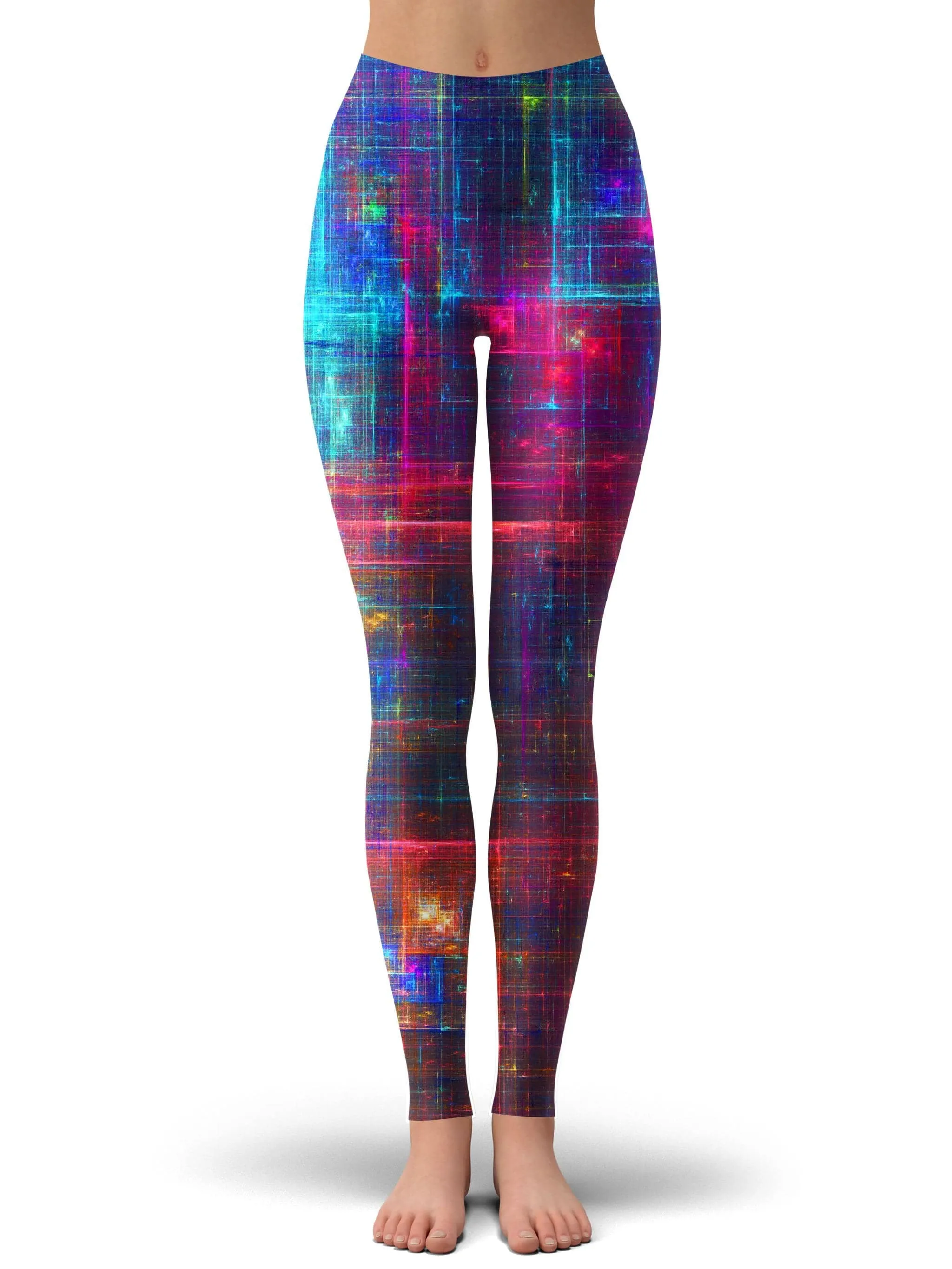 Psychedelic Matrix Rainbow Leggings