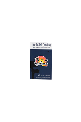 Rainbow Louisiana Enamel Pin by Pixel & Ink Creative