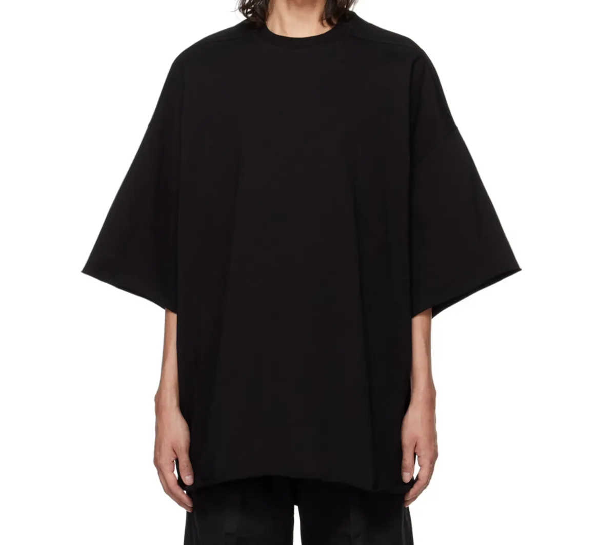 RICK OWENS  |Crew Neck Unisex Street Style Cropped Plain Cotton Oversized