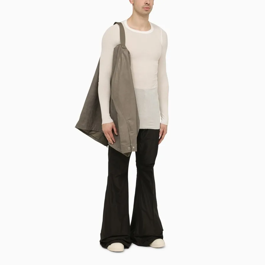 RICK OWENS  |Street Style Long Sleeves Plain Leather Designers Shirts