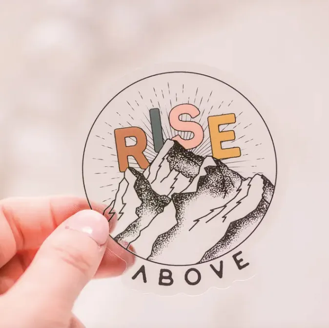 Rise Above Mountain Sticker