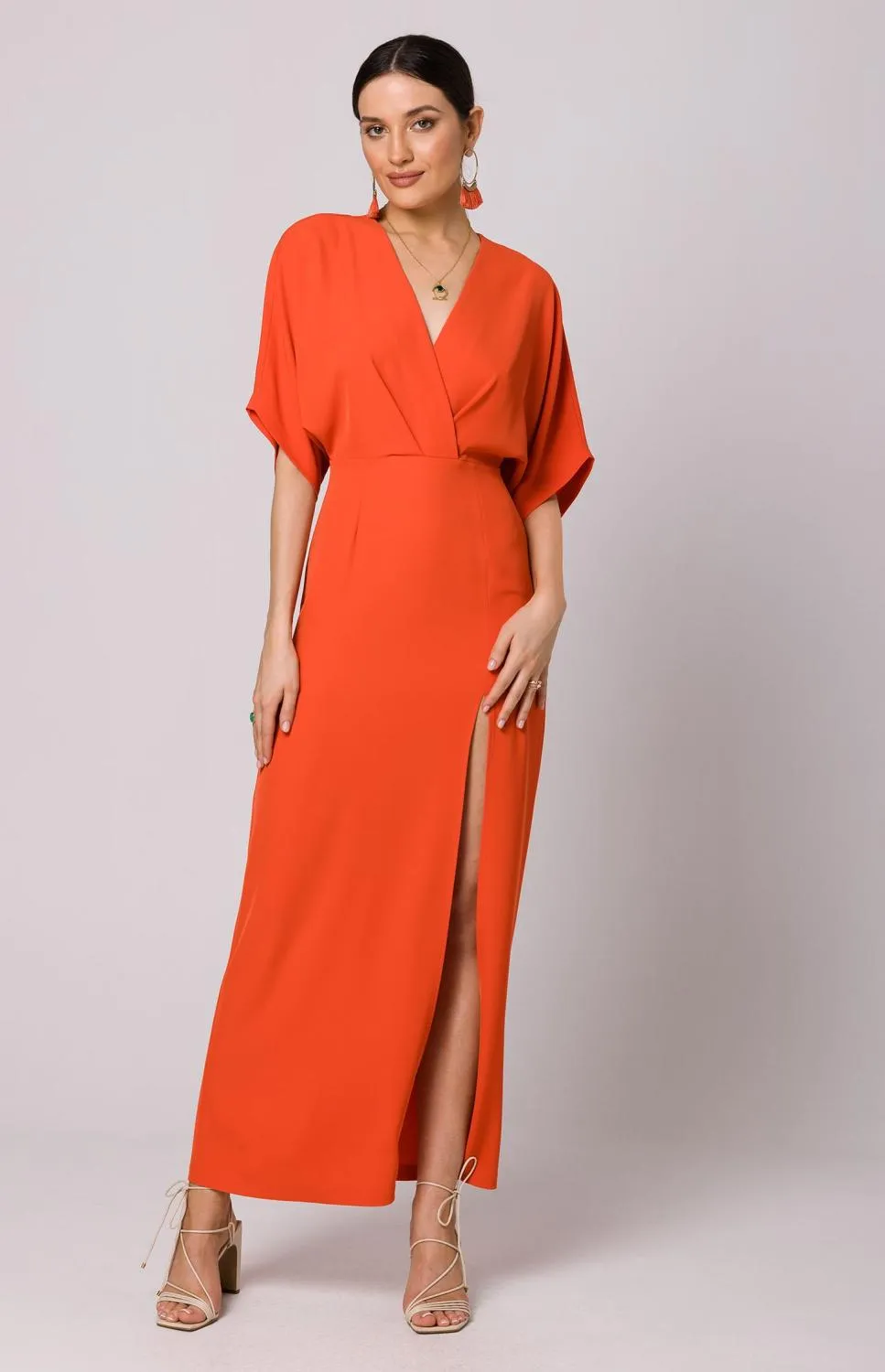 Robe maxi corail