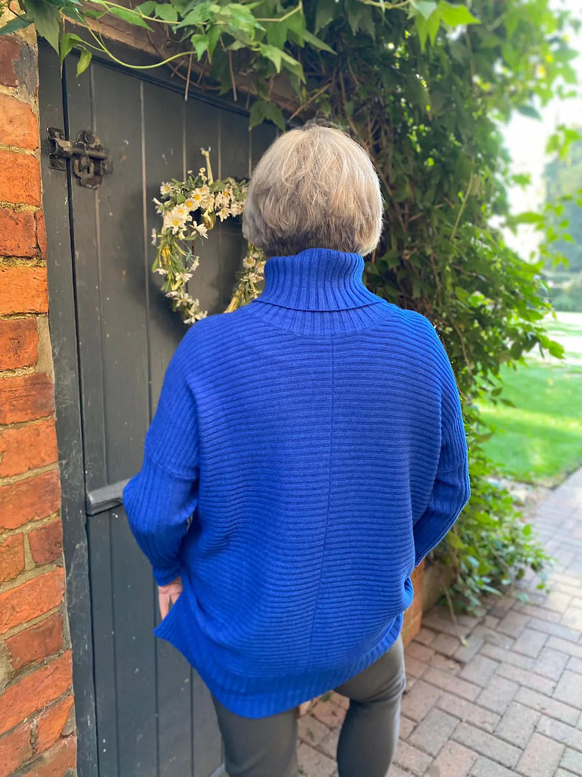 Royal Blue Premium Ribbed Knit Velma