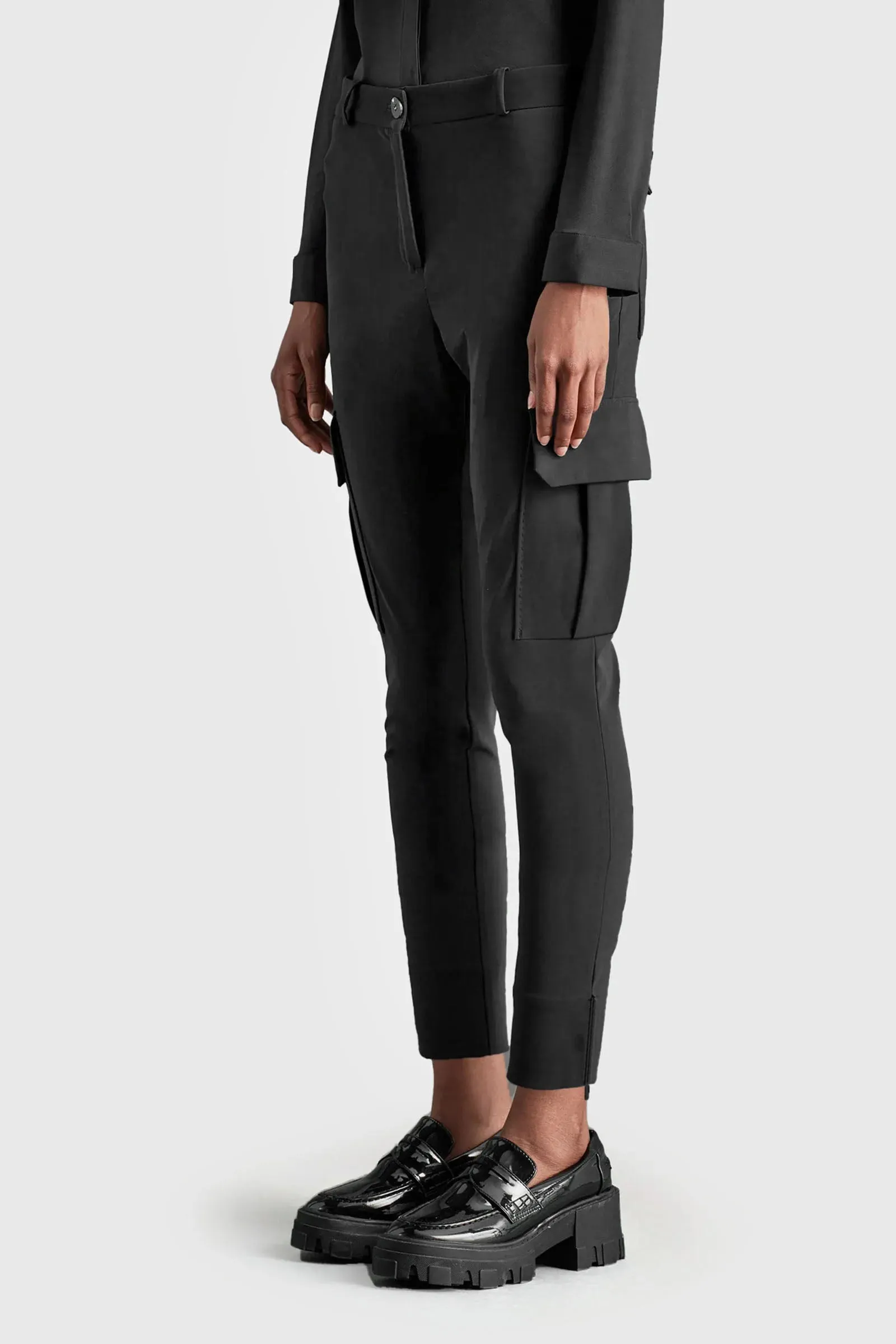 Rrd Pantalone Winter Skinny Cargo Wom Nero Donna