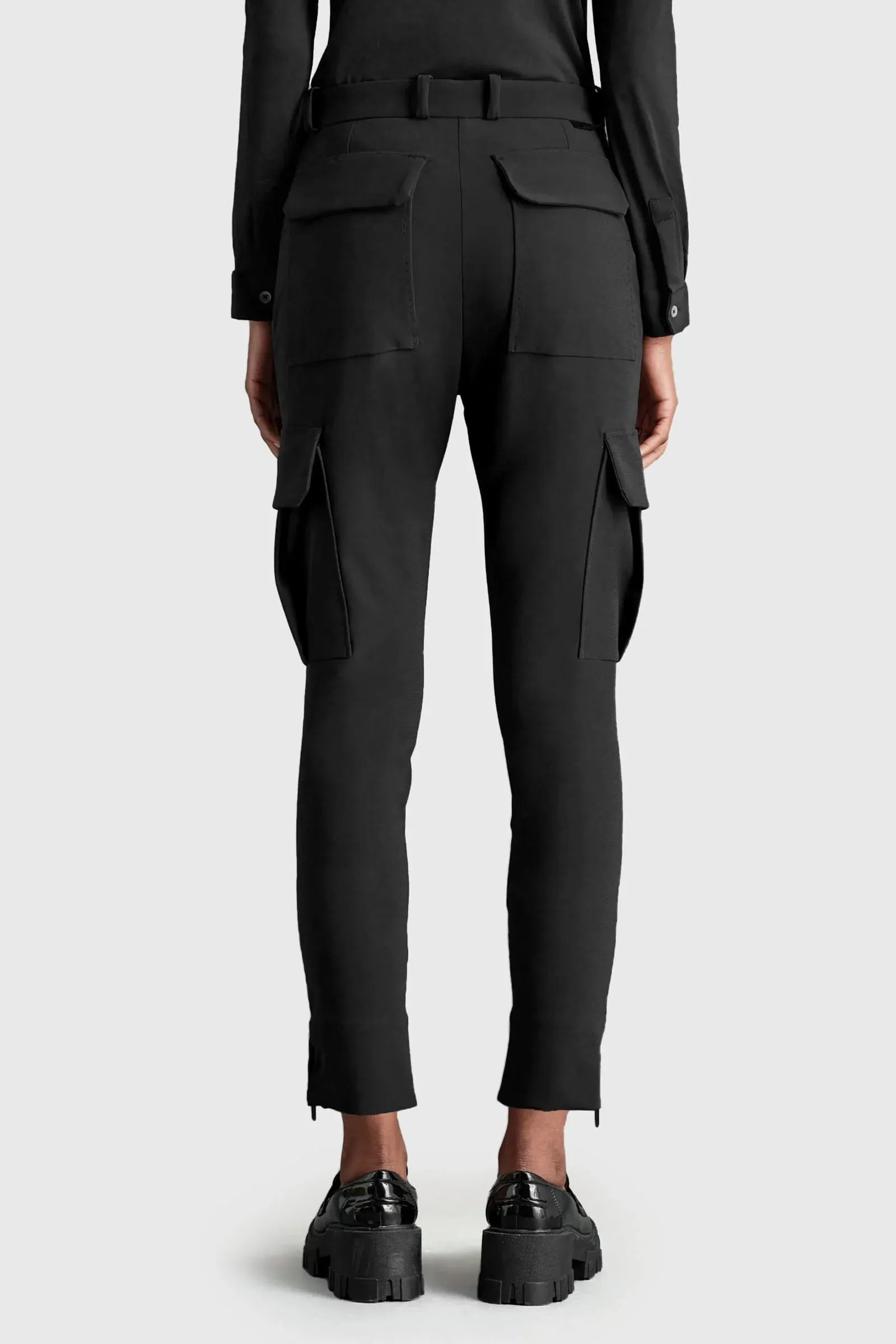 Rrd Pantalone Winter Skinny Cargo Wom Nero Donna