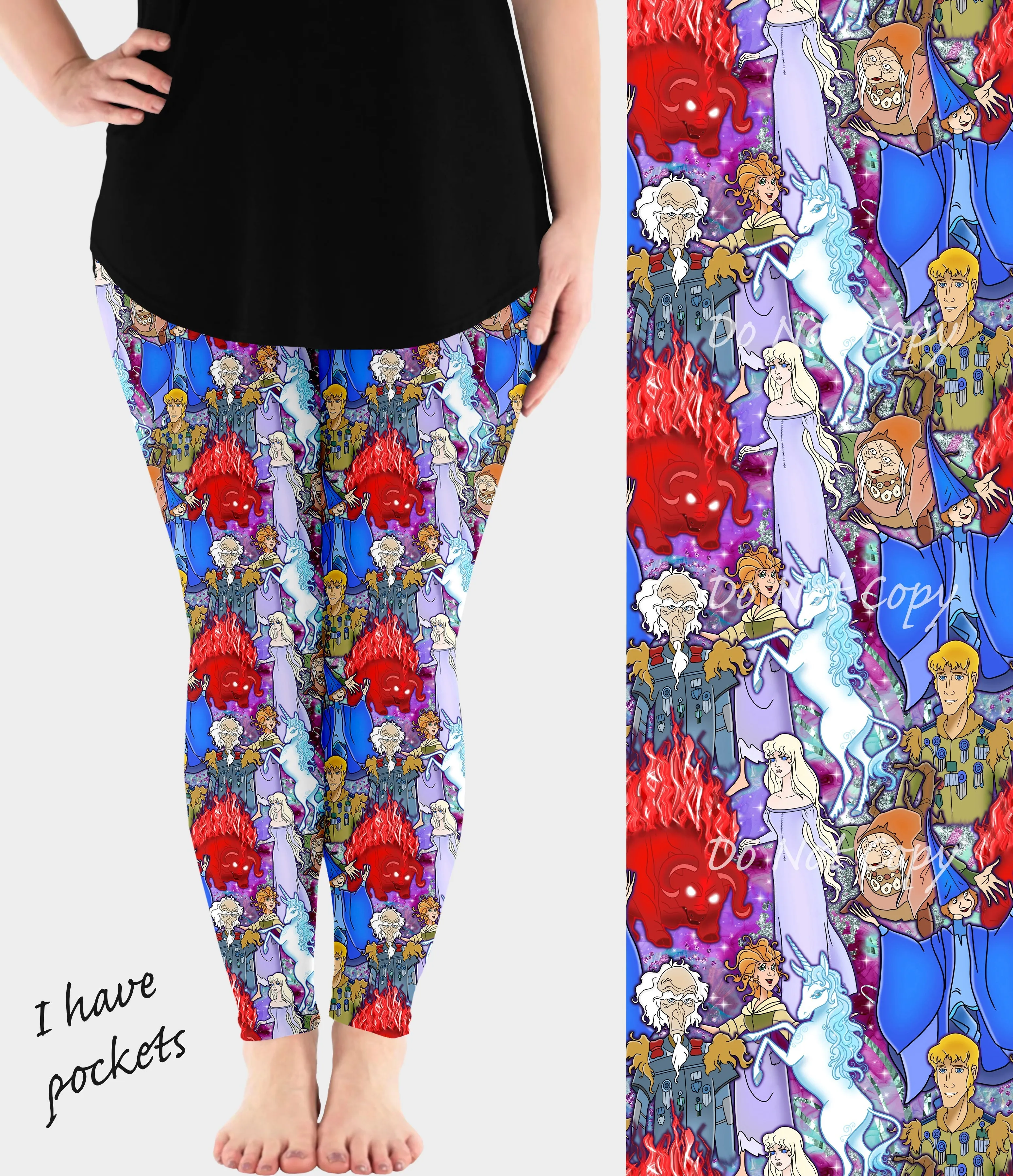 RTS - Mystic Unicorn Leggings w/ Pockets