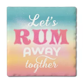 Rum Away – Square Single Tile Coaster