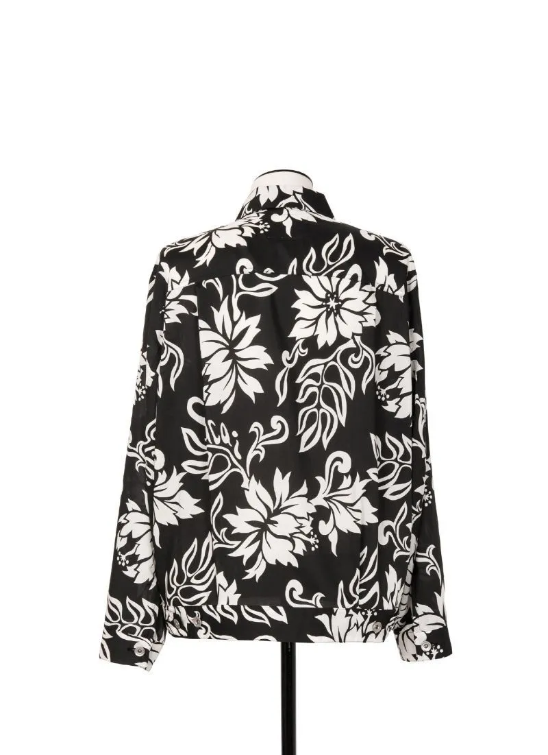 sacai  |Flower Patterns Street Style Long Sleeves Designers Shirts