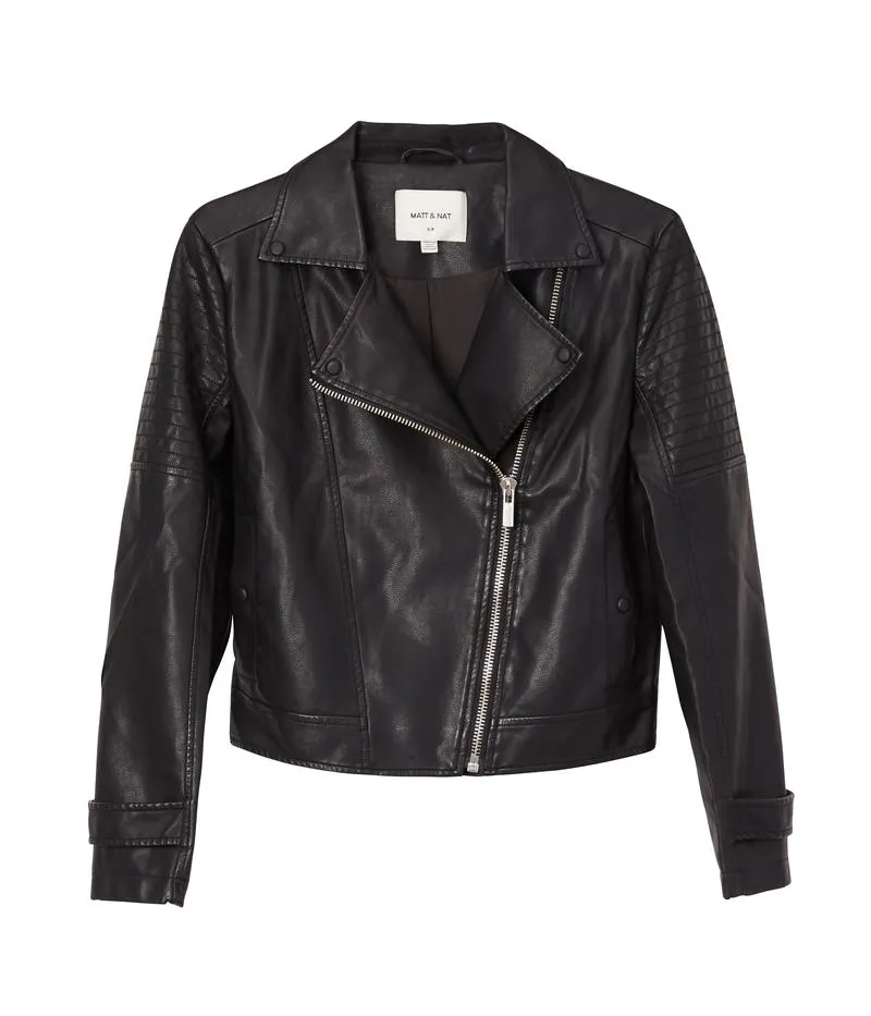 Savina Moto Jacket in Black from Matt & Nat