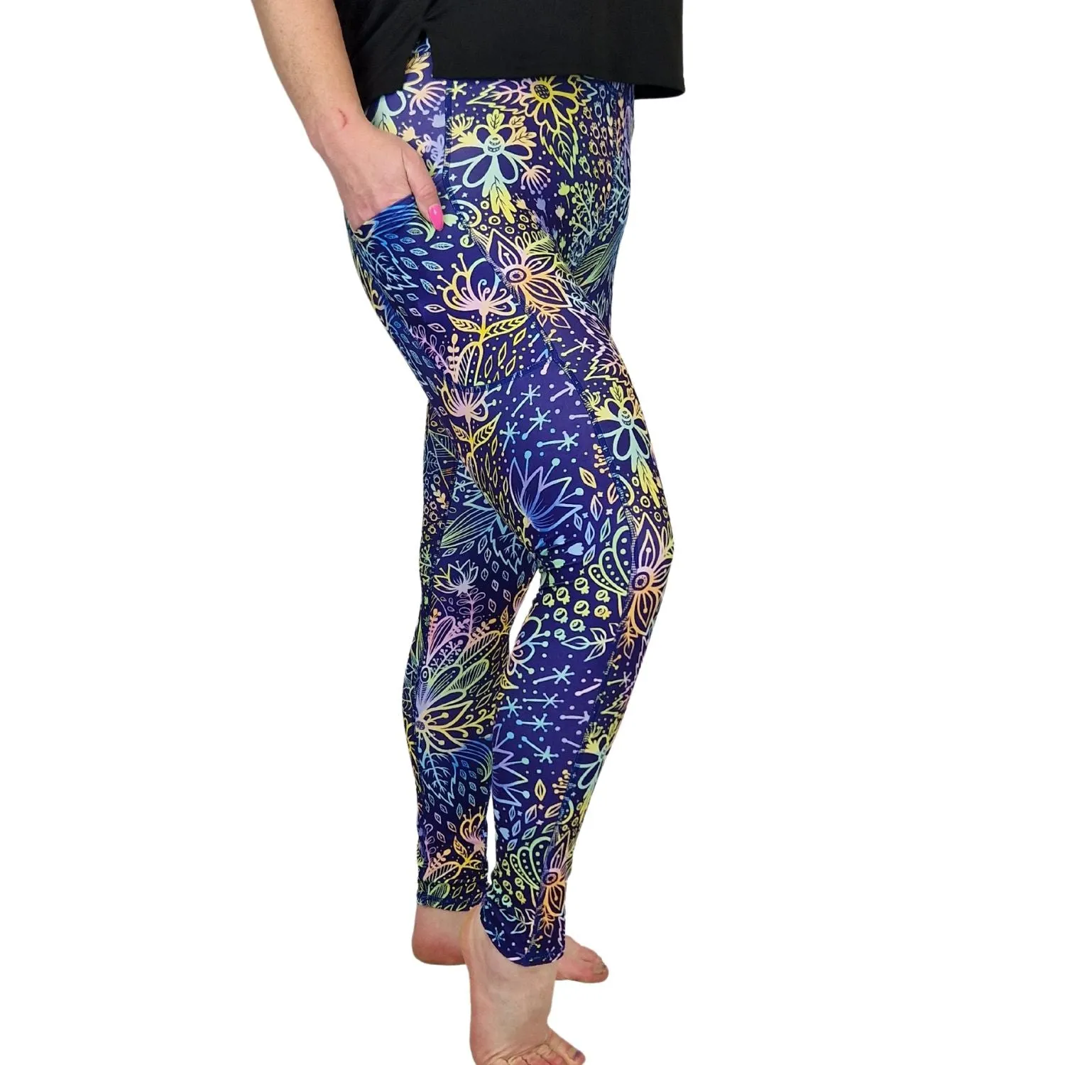 SCULPT Yoga Leggings- Botanical Fusion