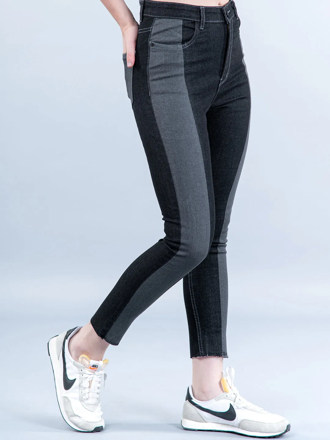 Sinful Black Skinny Fit Jeans For Women