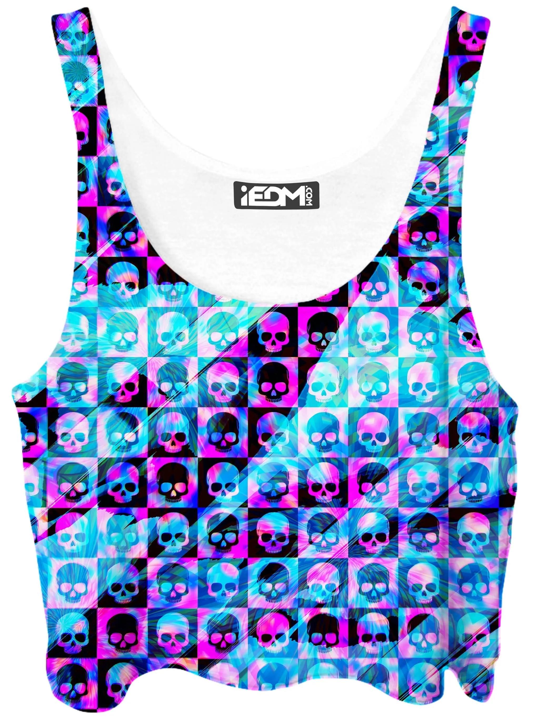 Skull Fam Blue Crop Top and Leggings Combo