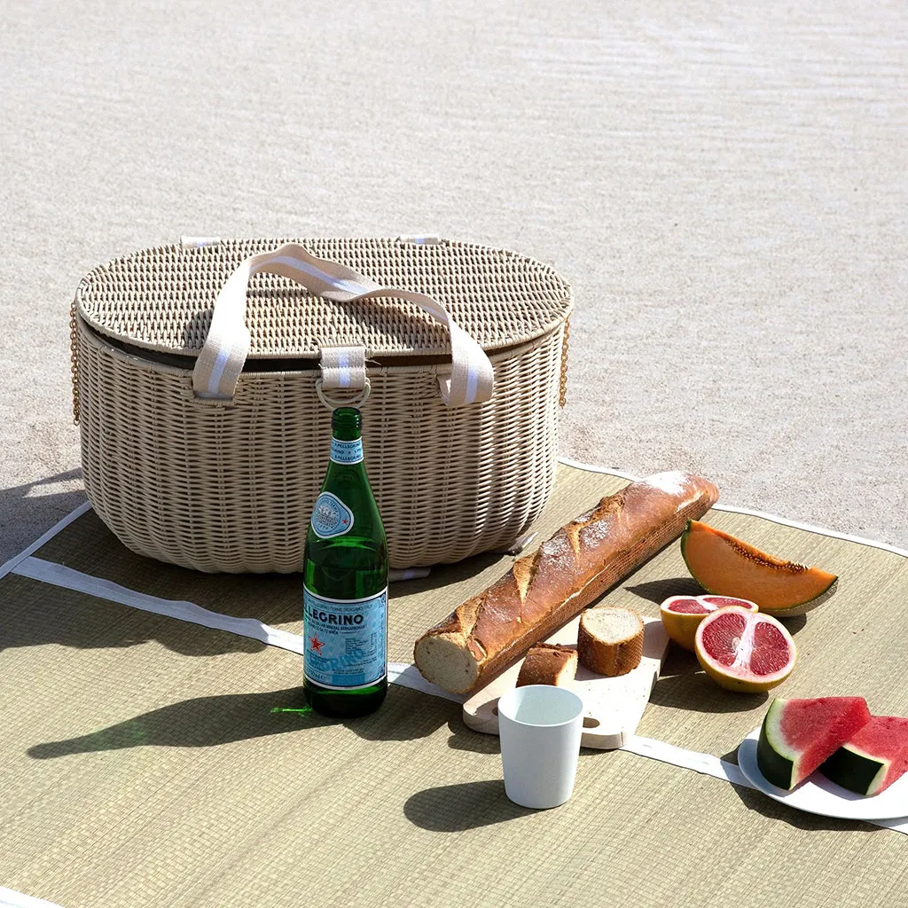 Sunnylife Large Picnic Basket Le Weekend Natural