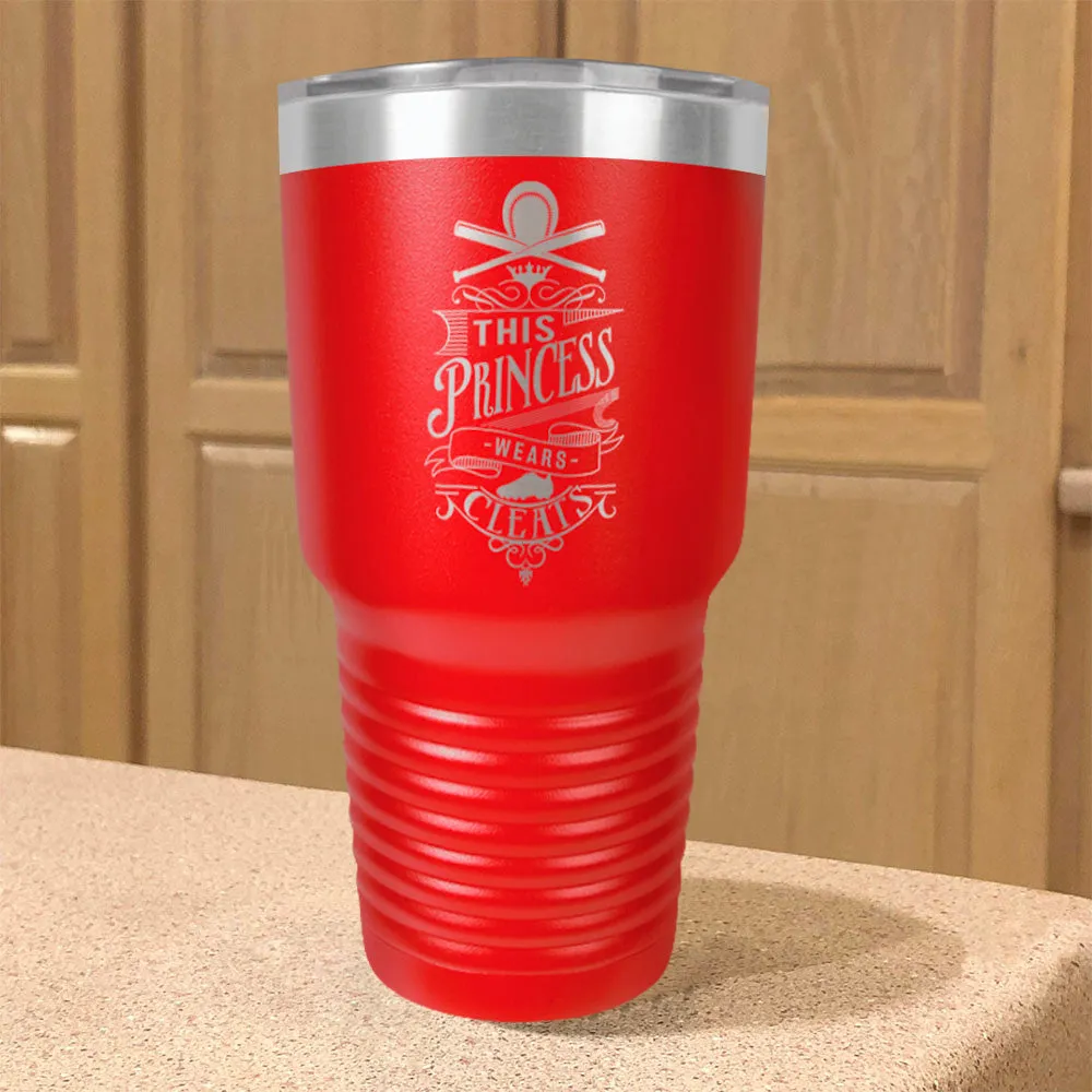 This Princess Wears Cleats Stainless Steel Tumbler