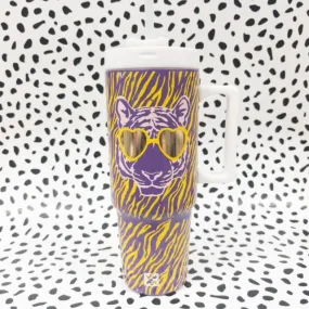 Tiger Stripes To-Go Handle Tumbler