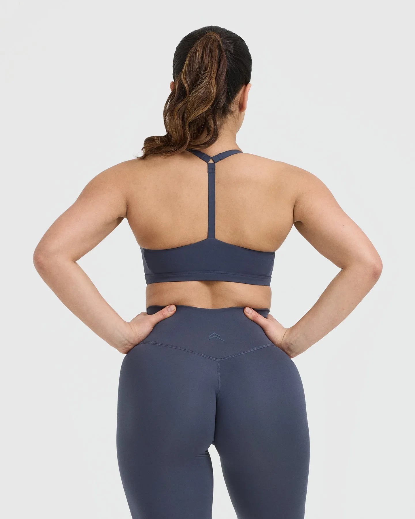 Timeless Square Neck Sports Bra | True Blue