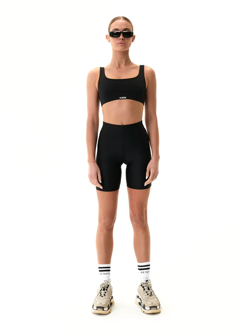 Title Game Sports Bra - Black - L