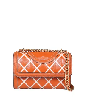 Tory Burch Fleming Pop Quilted Small Shoulder Bag