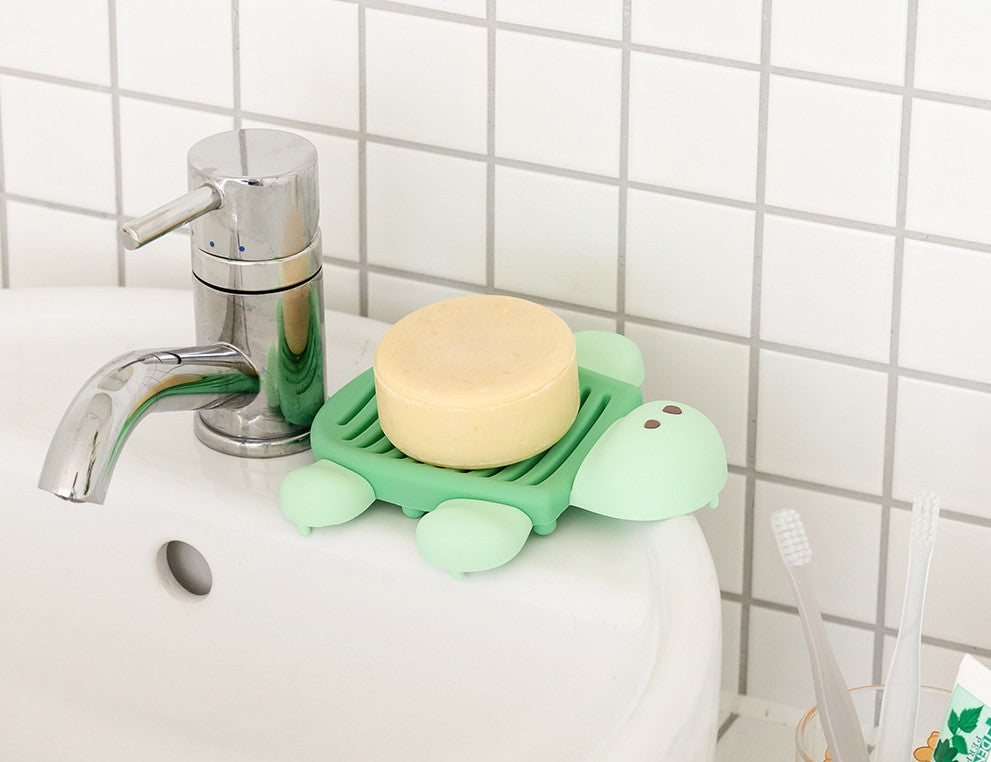 Turtle Silicone Soap dishes Holders bathroom bar stylish practical Gifts