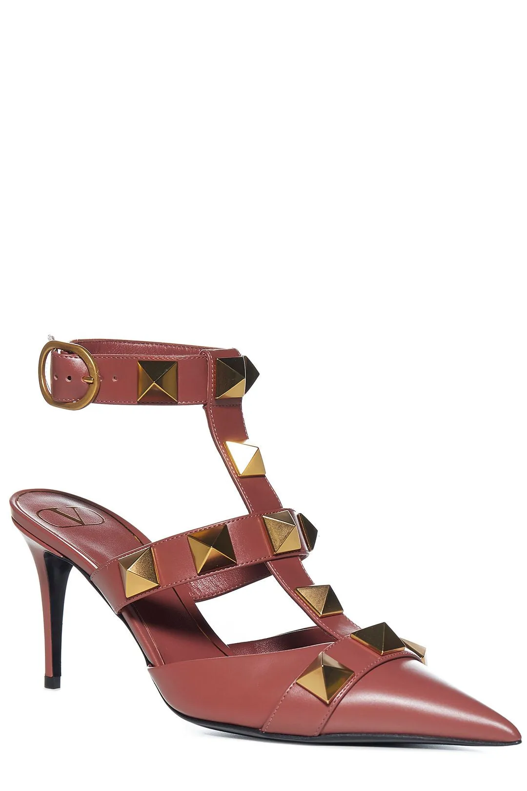 Valentino Garavani Roman Stud Pointed Toe Caged Pumps