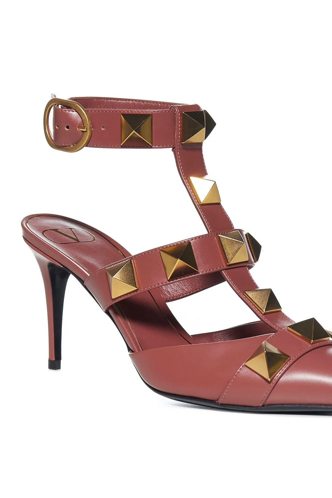 Valentino Garavani Roman Stud Pointed Toe Caged Pumps