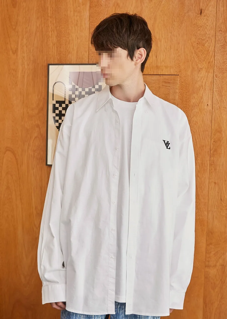 VARZAR  |[VARZAR]★3D Monogram Over Fit Oxford Shirts