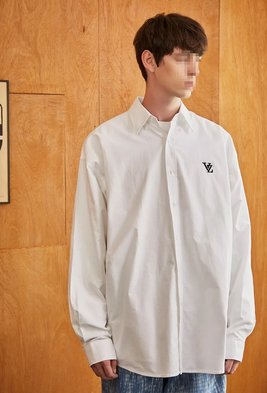 VARZAR  |[VARZAR]★3D Monogram Over Fit Oxford Shirts