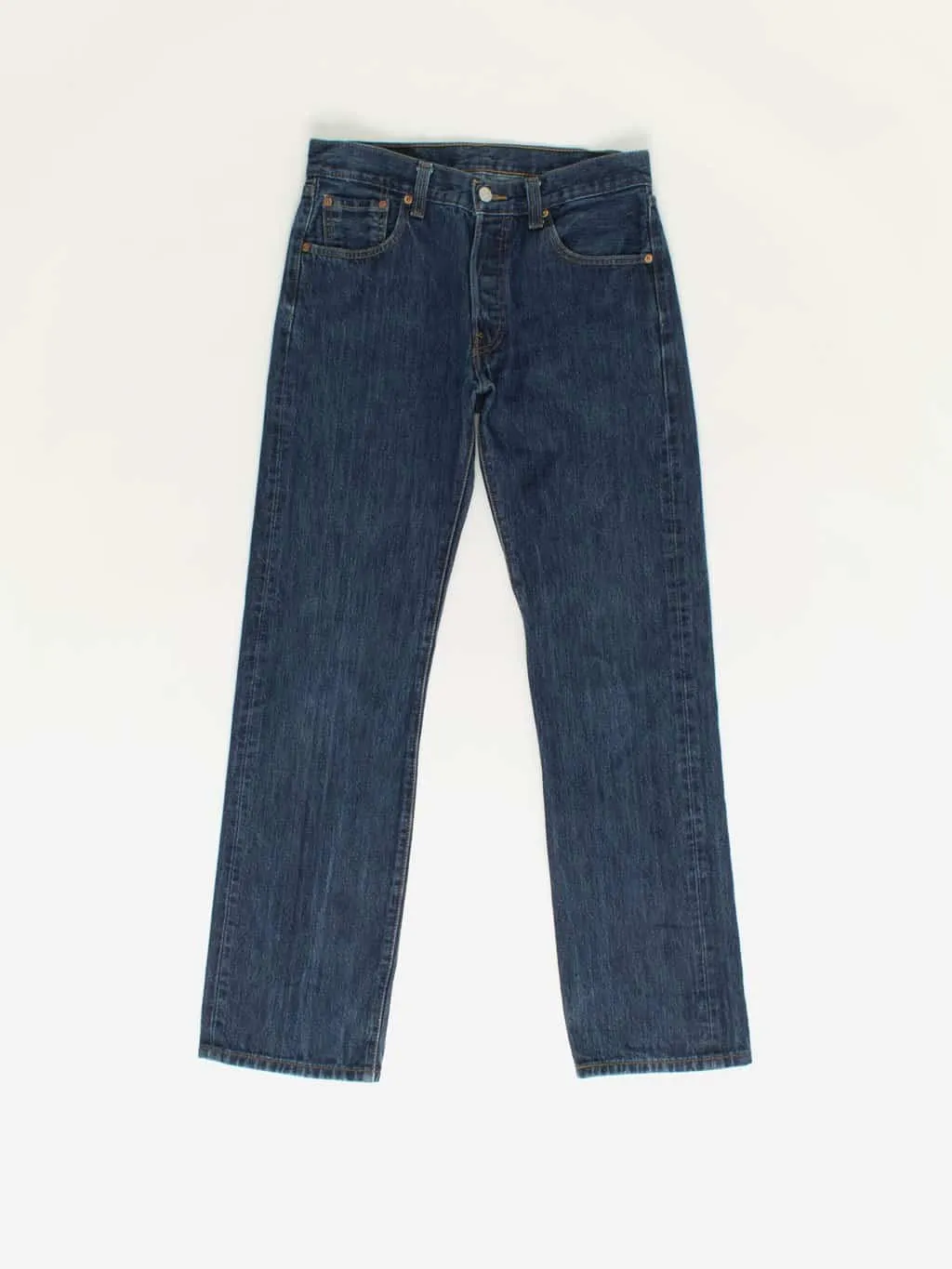 Vintage Levis 501 jeans 29 x 30 dark blue mid wash Y2K