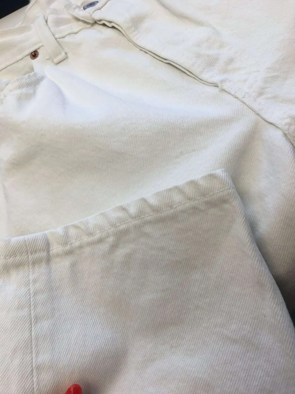 Vintage Levis 901 jeans 28 x 29 white UK made 90s