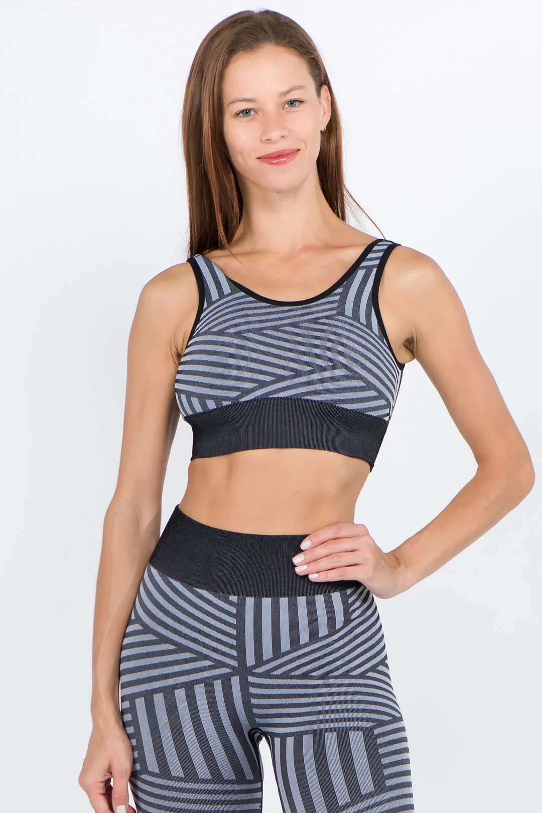 Vital Multi Striped Sports Bra