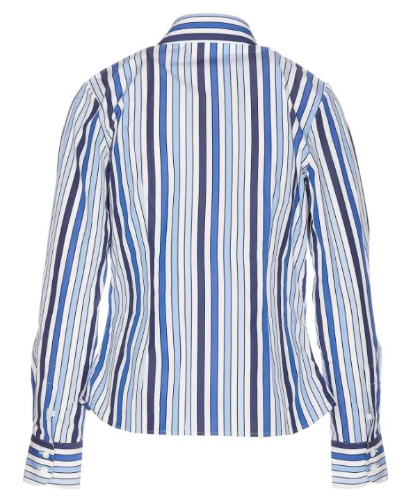 Vivienne Westwood  |Stripes Long Sleeves Cotton Logo Shirts & Blouses