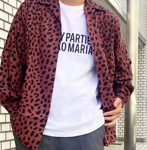 WACKO MARIA  |Leopard Patterns Street Style Long Sleeves Shirts