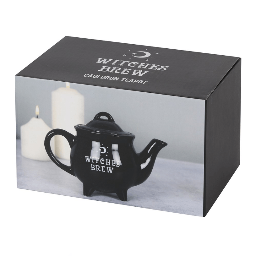 Witches Brew Black Ceramic Tea Pot