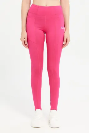 Women Pink Performance Pants