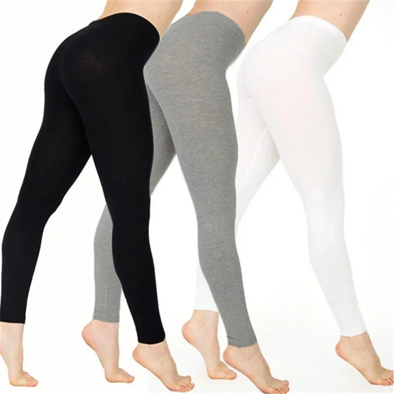 Women's Cotton High Waist Fitness Leggings