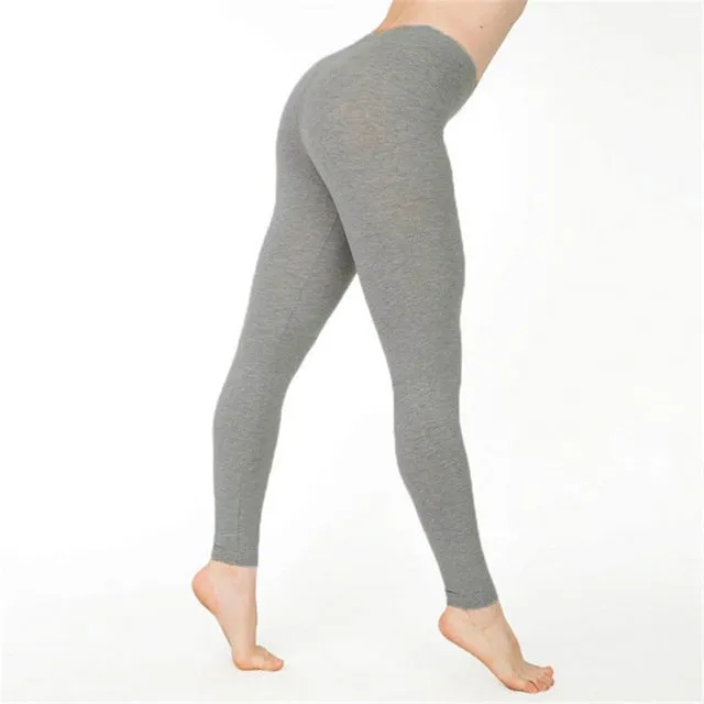 Women's Cotton High Waist Fitness Leggings