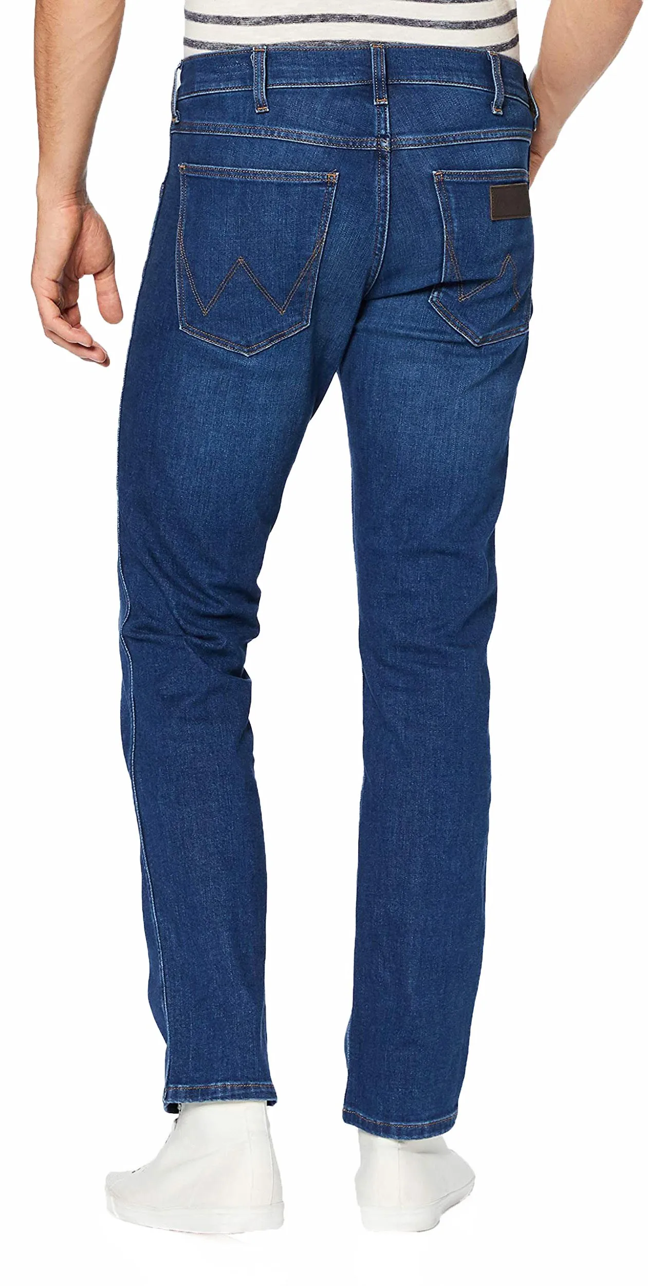 Wrangler Greensboro Modern Straight Denim Jeans Cold Burn