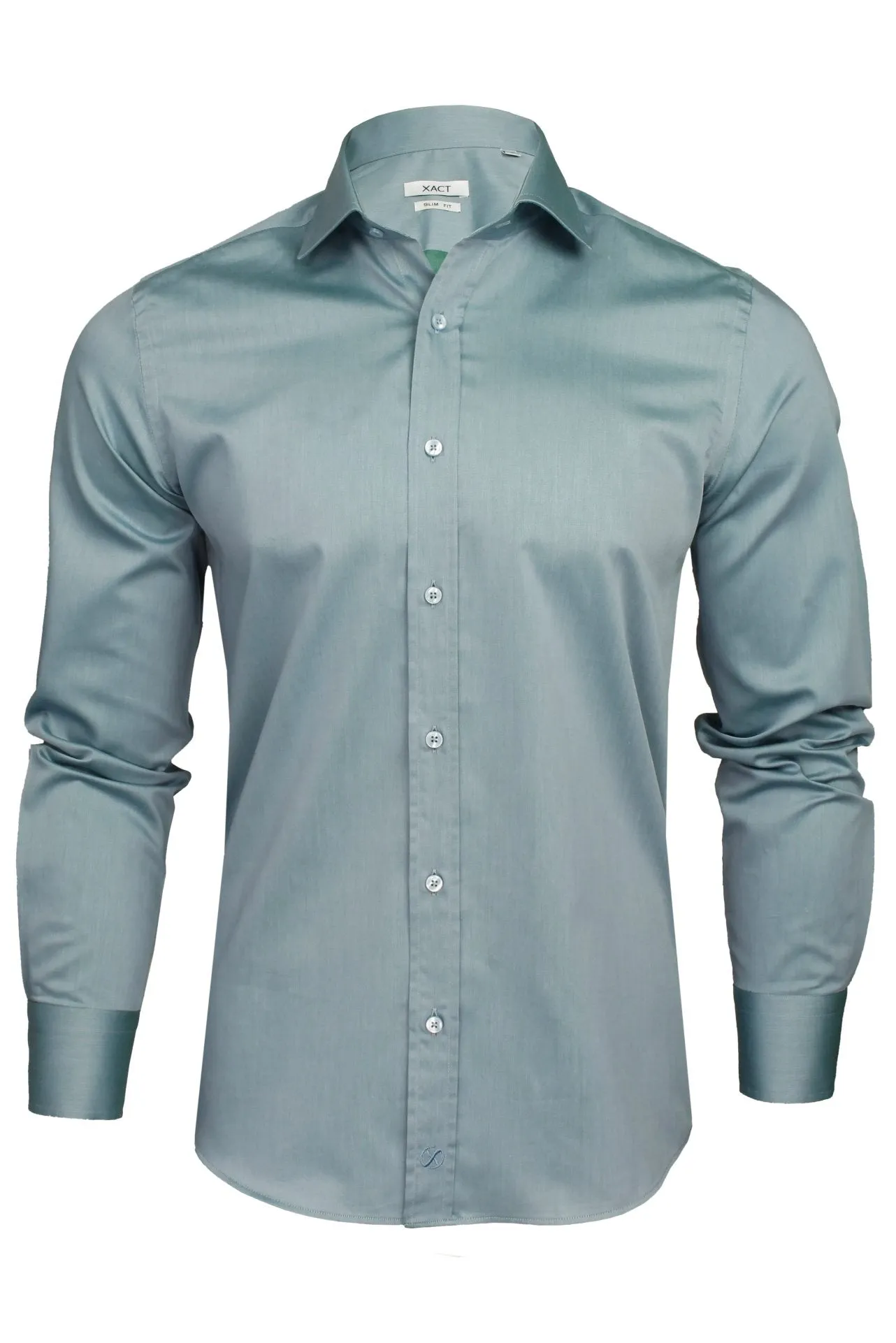 Xact Men's Formal Business Shirt - Premium 100% Cotton, Long Sleeved