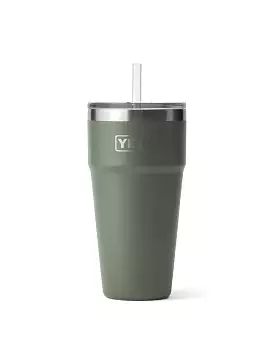 Yeti Rambler 26oz Straw Cup Camp Green