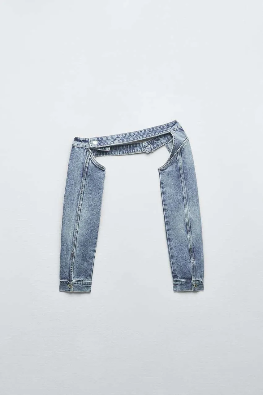 ZARA  |DENIM ARM WARMERS